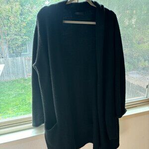 Jenni Kayne Size M Black Sweater Coat